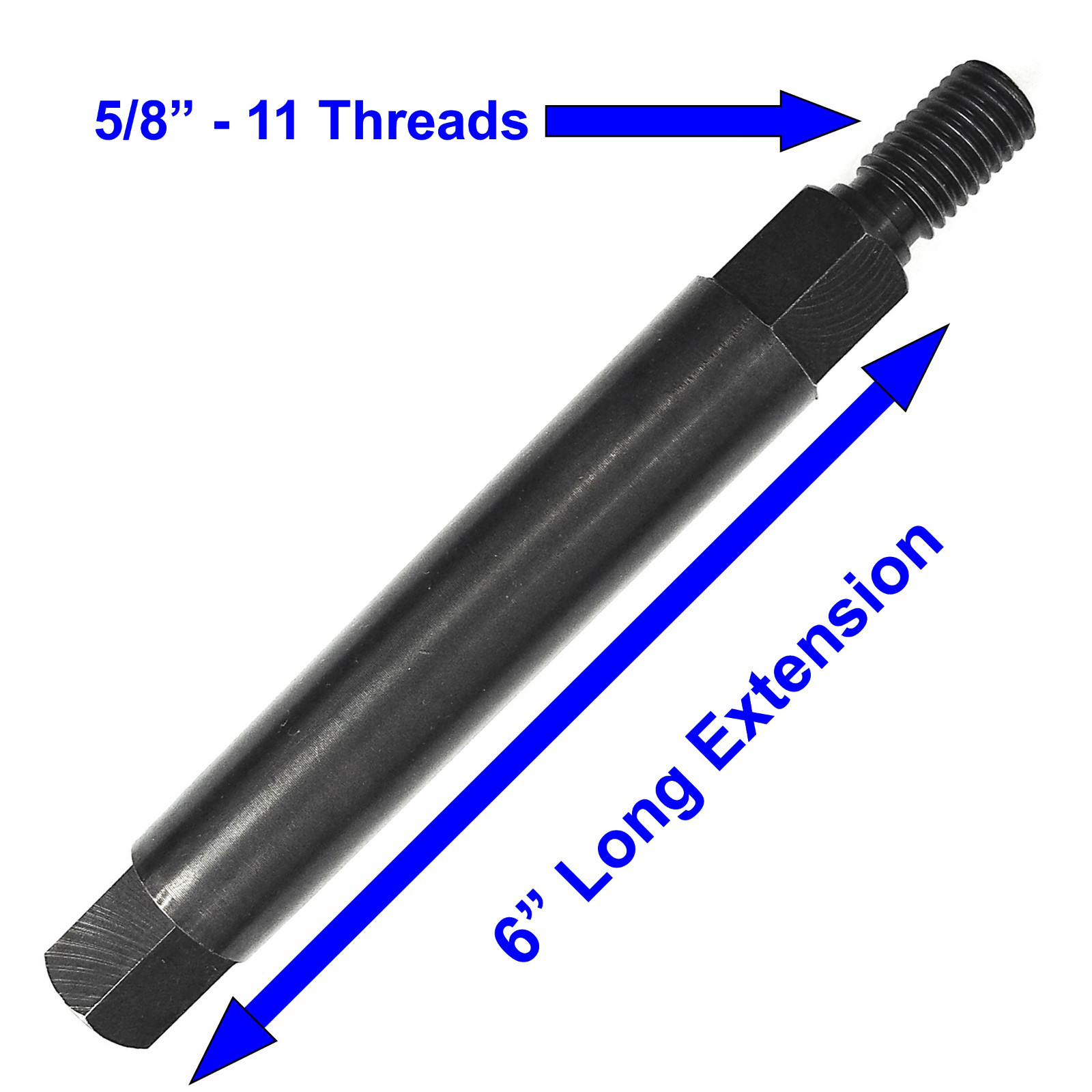 6” Core Drill Bit Extension 5/8” – 11 Male to 5/8” – 11 Female