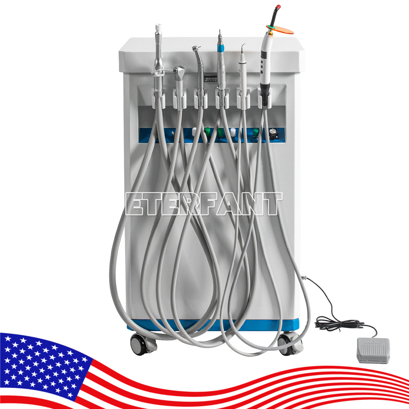 Dental Delivery Unit System/Treatment Cart/Unit with Air Compressor/Suction Unit