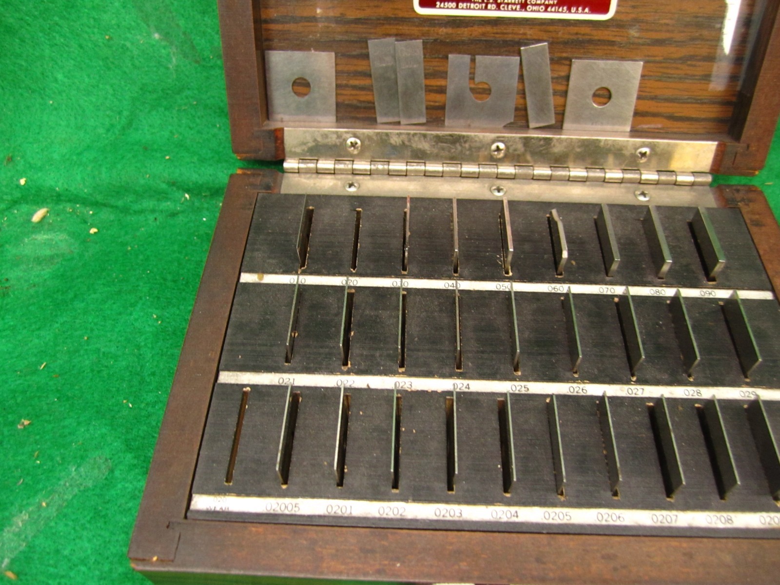 Vintage Starrett Webber Model RS28A1 Grade 2 Thin Gage Block Set 24 Pieces 618-5
