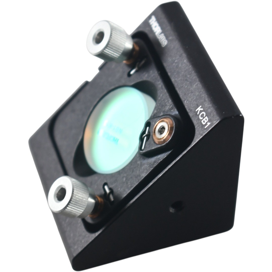Thorlabs KCB1 Right Angle Kinematic Mirror Mount 30 mm Cage SM1 with Nd YAG Mirr