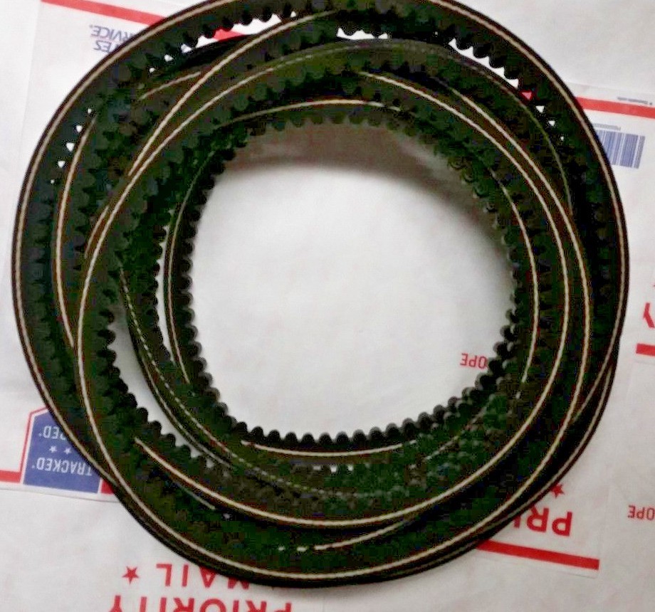 Set 4 COGGED BELTS REPLACES 83101792 Kuhn GMD310, GMD310HD 5/8X118 115x
