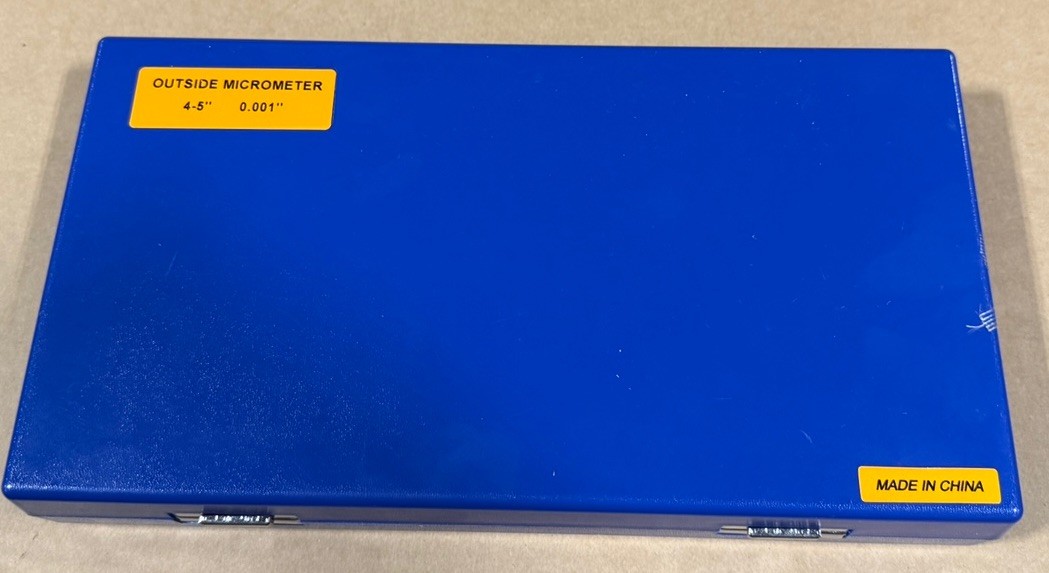 Fowler 4-5″ Range .001″ Graduation Outside Micrometer 52-253-005-1 NEW