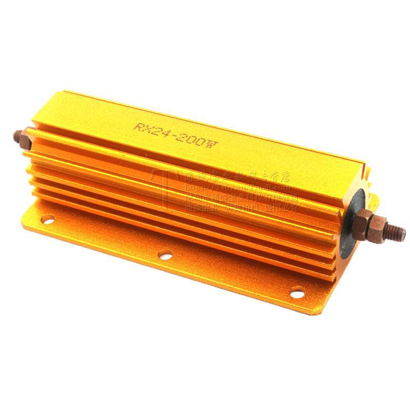 1Pc 0.1Ω to 100KΩ RX24-200W Watt Power Metal Resistor Tube AMP Test Dummy Load
