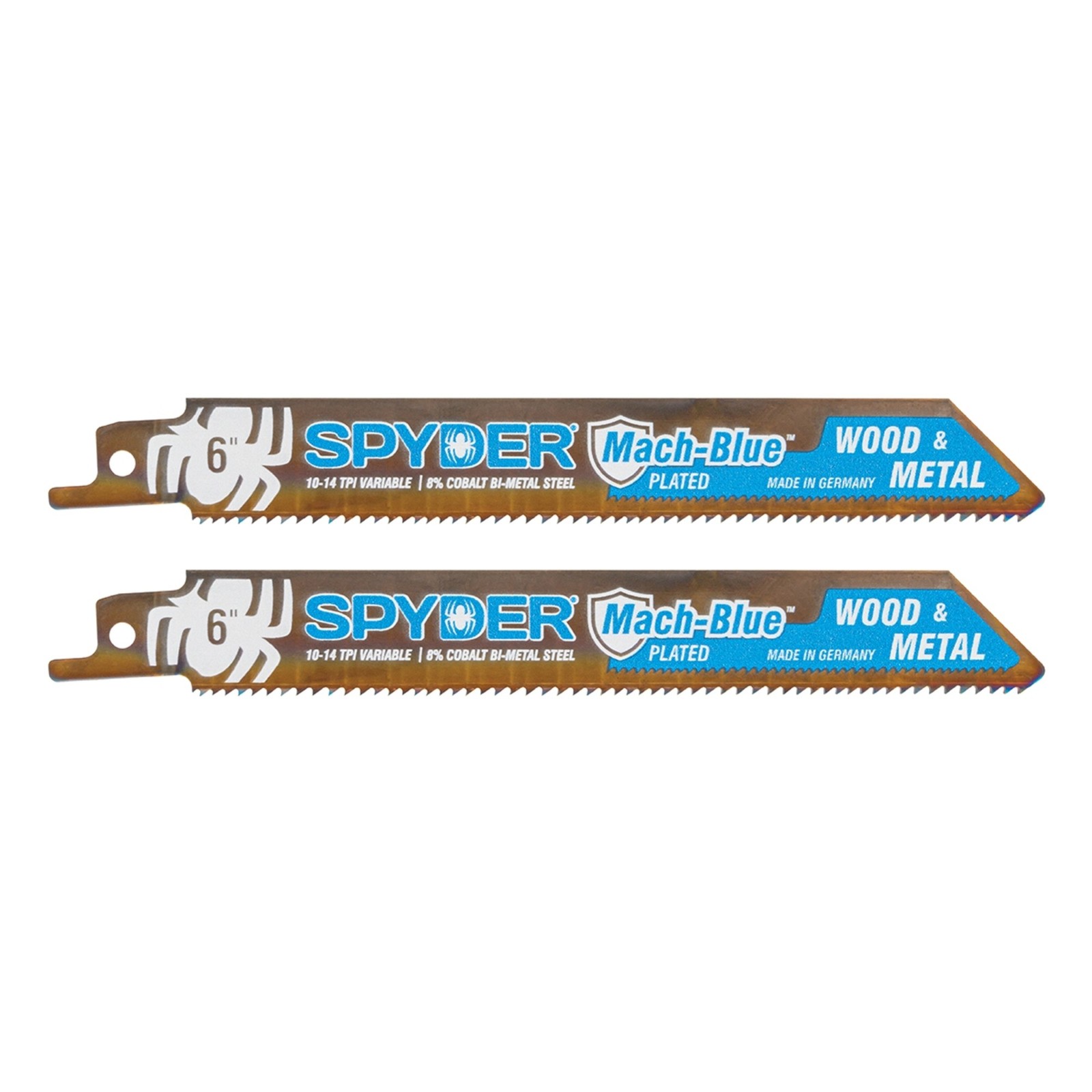 6 in 10-14TPI Reciprocating Saw Blade Mach-Blue (2-Pack) Spyder 200319