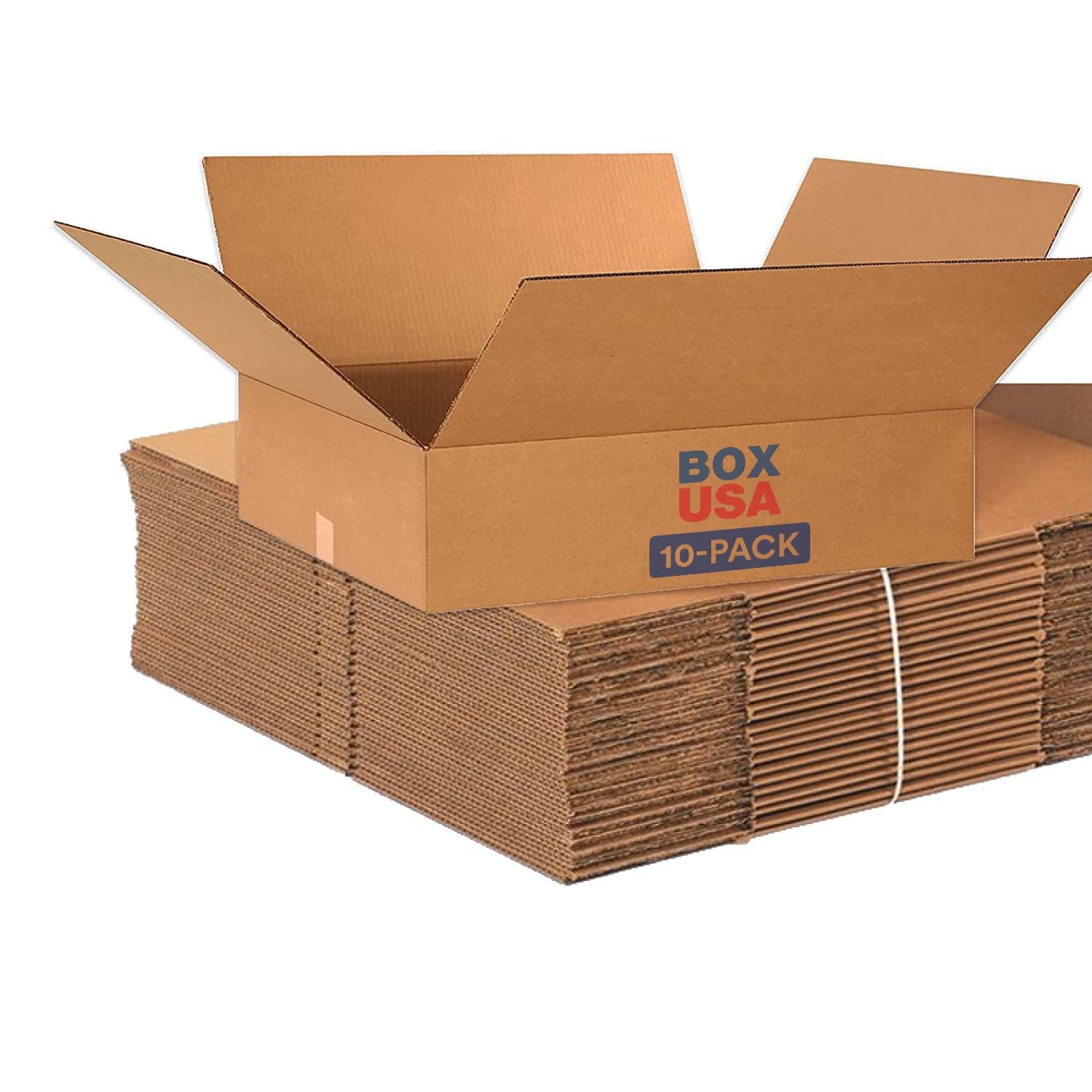 BOX USA 24x20x6 Flat Corrugated Boxes, Flat, 24L x 20W 24″ x 20″ x 6″, Kraft