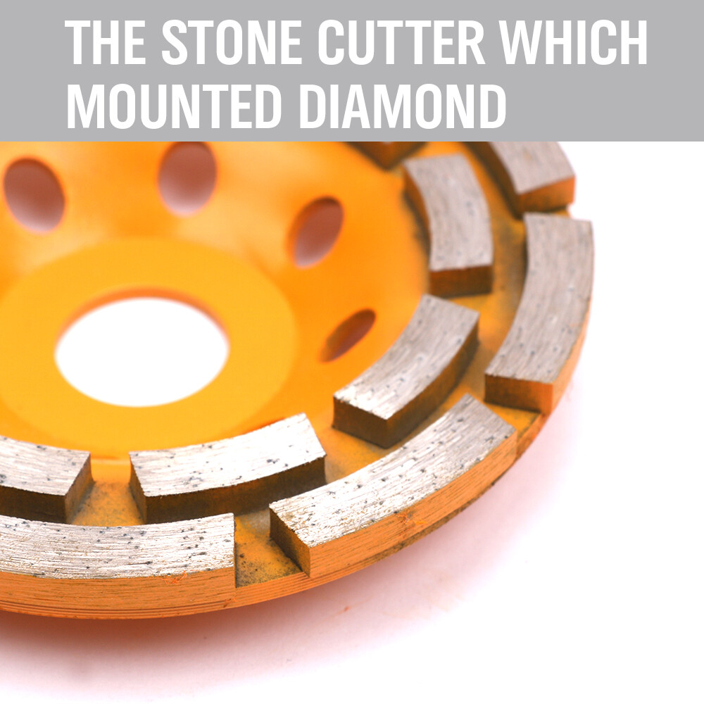 4.5″ Diamond Grinding Cup Wheel Double Row Concrete Angle Grinder 18 segments