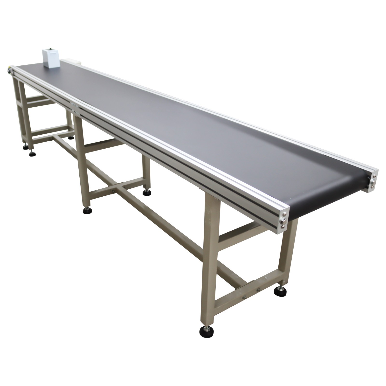 OPEN BOX! 110V Industrial PVC Conveyor Belt 118in*11.8in L*W Packing Shipping