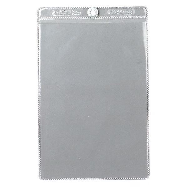 Brady Tag Envelope, Vinyl, 6 1/2 in H x 4 1/2 in W, Clear, 10 PK 81763 Brady