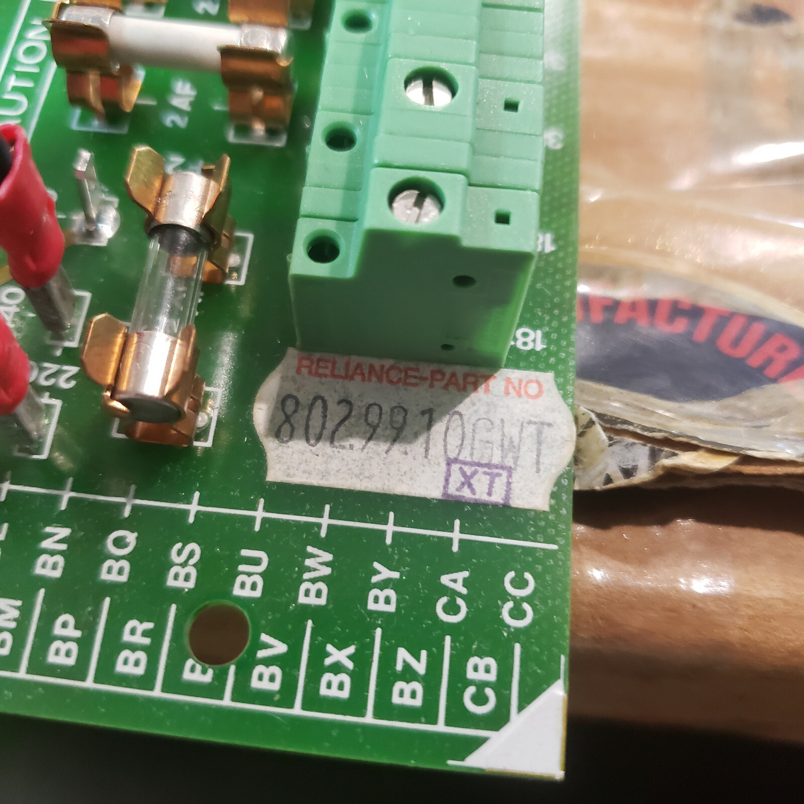RELIANCE 413338-AJ 802.99.10GWT 802’99-10 CIRCUIT BOARD NEW NIB RARE $799