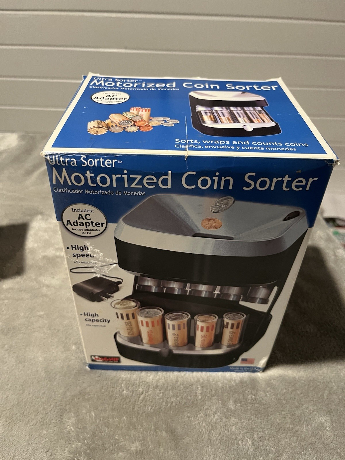 Magnif Ultra Sorter Motorized Coin Sorter 4873 USA with BONUS Assorted CoinTubes