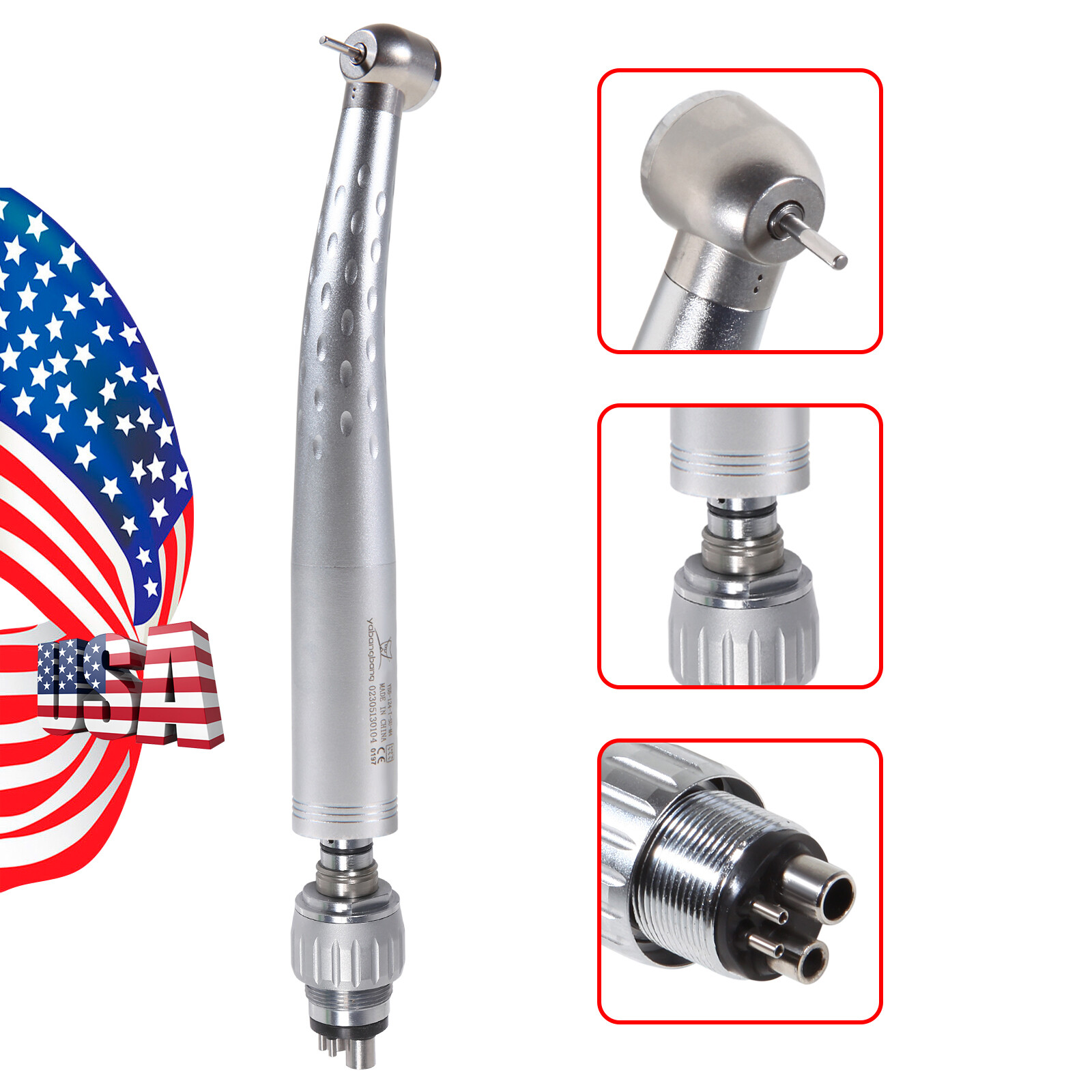 YABANGBANG Dental High Speed Handpiece with 4Hole Swivel Coupler For KaVo GD4 US