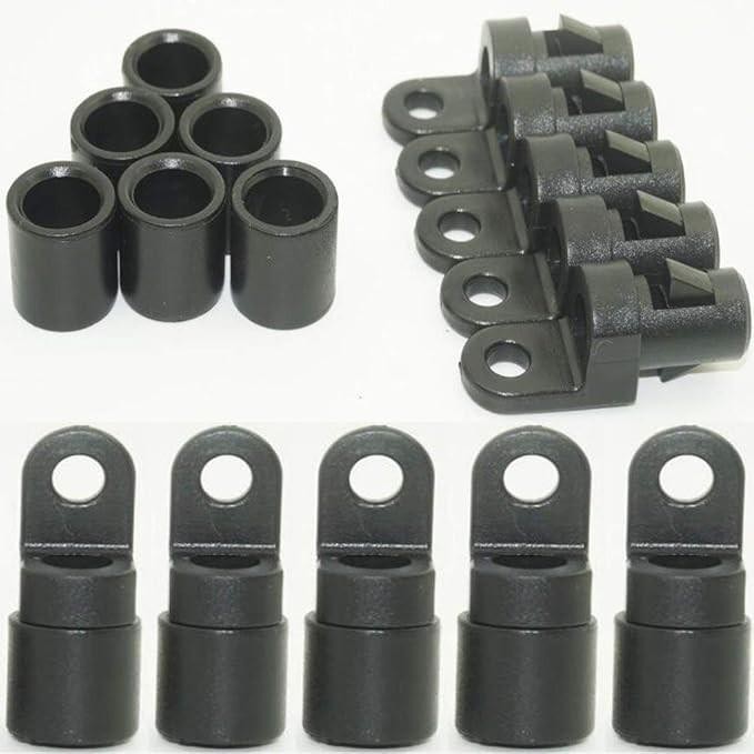 Pack of 30 1/4" Rope Terminal for 1/4" Bungee Elastic Shock Cord Pad H
