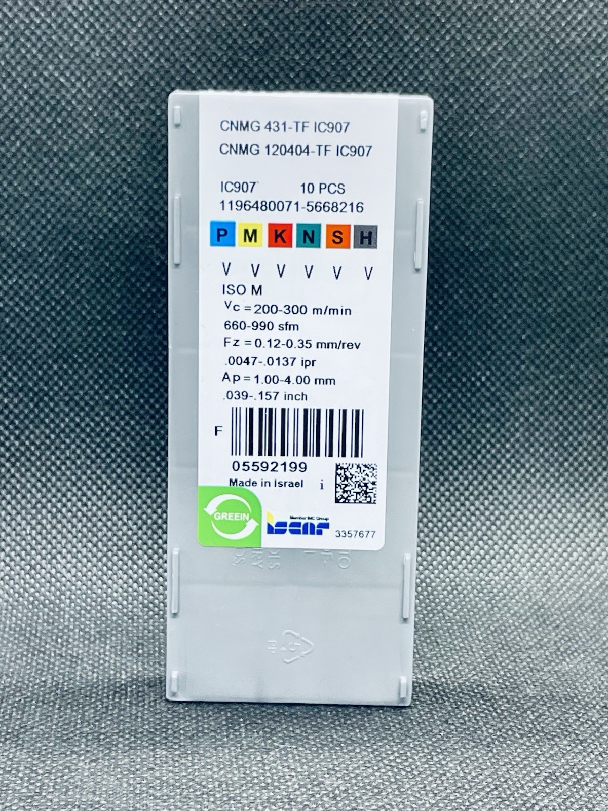 ISCAR CNMG 431-TF IC907 CNMG 120404-TF Carbide Inserts 10 PCS Free Shipping!