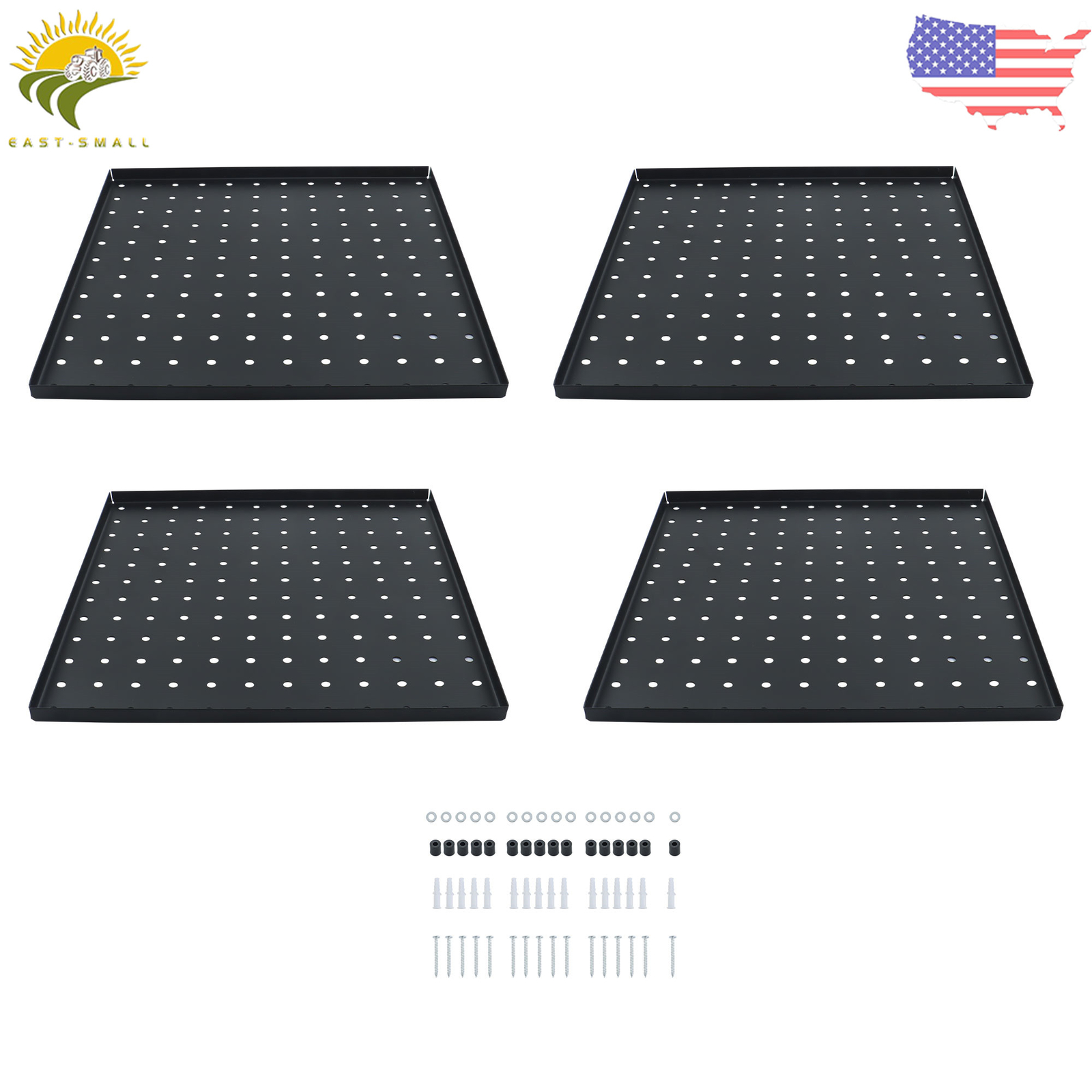 4 Pcs Pegboard Metal Pegboard Wall Panels – Pegboard Wall Organizer System