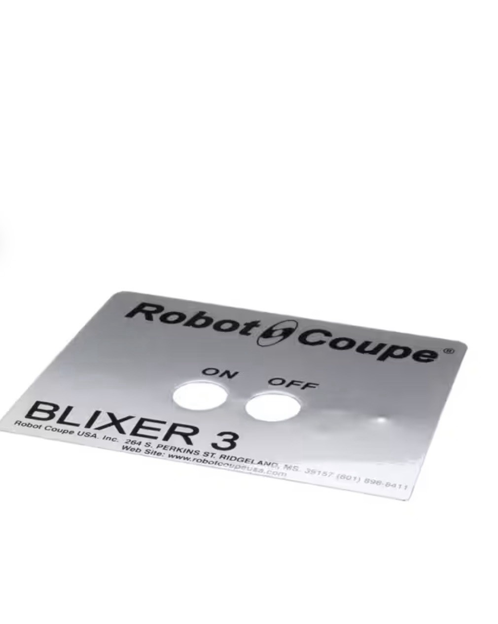 Robot Coupe BX3012 Data Plate, BX3
