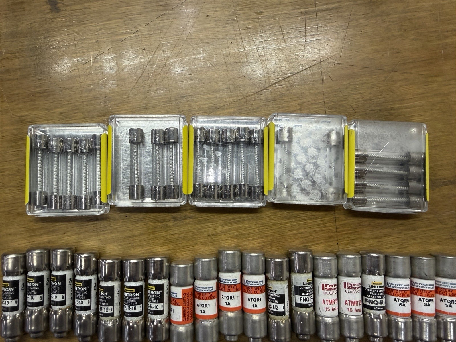 Lot of 39 Bussmann Ferraz Shawmut Littelfuse Class CC Time Delay Fuses Mixed