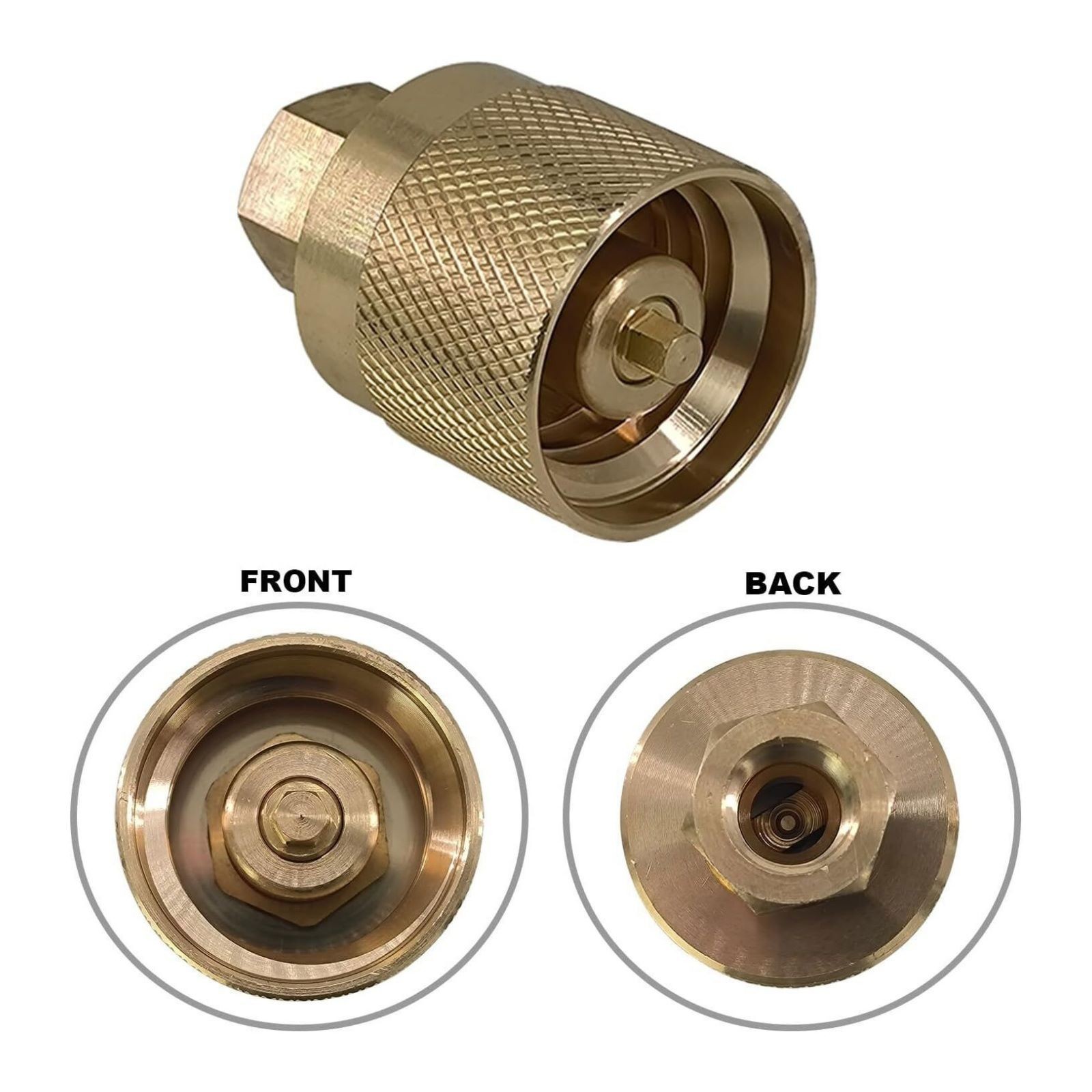 RE7141F Forklift Connector Propane Tank Female Connection Fitting Adapter Valve