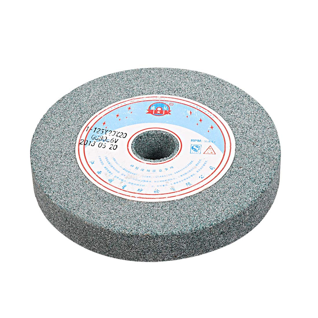 uxcell 5-Inch Bench Grinding Wheels Green Silicon 120*20*20mm, 1pcs,