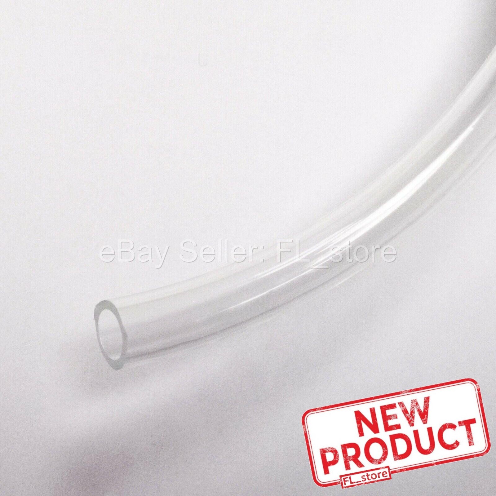 100 Feet Clear Plastic Tubing 1/4″ ID x 3/8″ OD Flexible Roll PVC Tube NEW