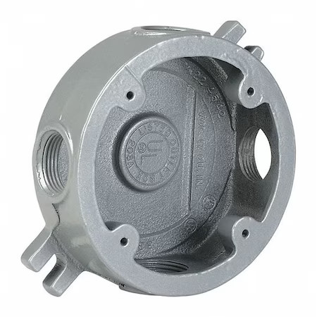 Hubbell Killark Vljsx-1M Electrical Box, 17 Cu In, Outlet Box Type, 1 Gang,