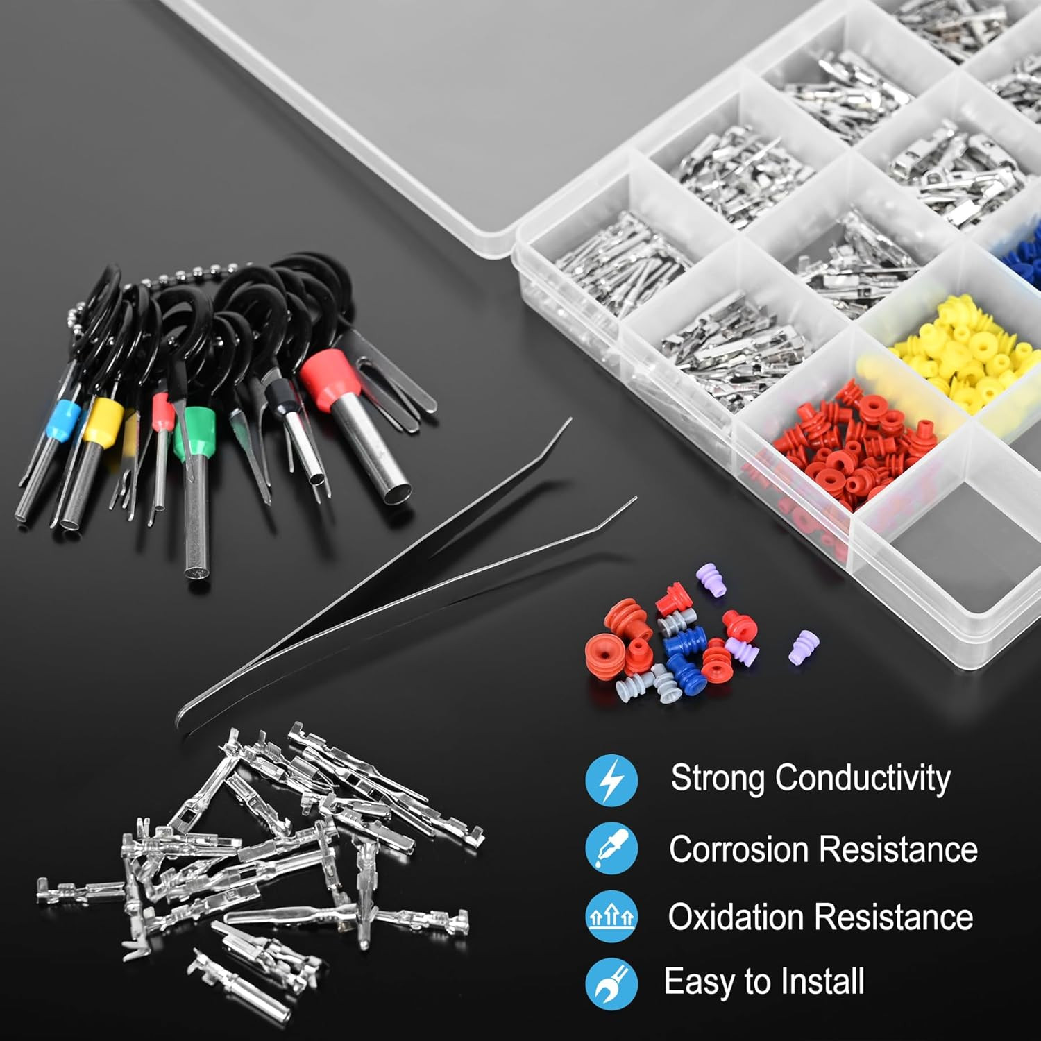 Connector Pins Kit 567Pcs 26 Types – 1/1.5/1.8/2.2/2.8/3.5Mm Automotive
