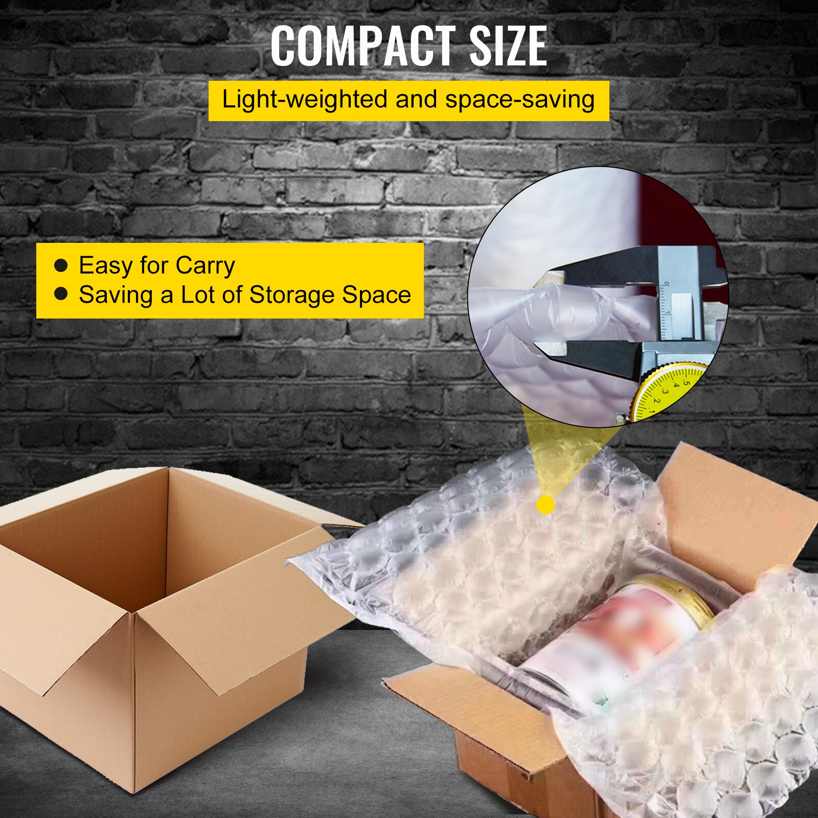 984ft x16″ Air Cushion Machine Film Small Bubble Pillow Packaging Padding 1 Roll