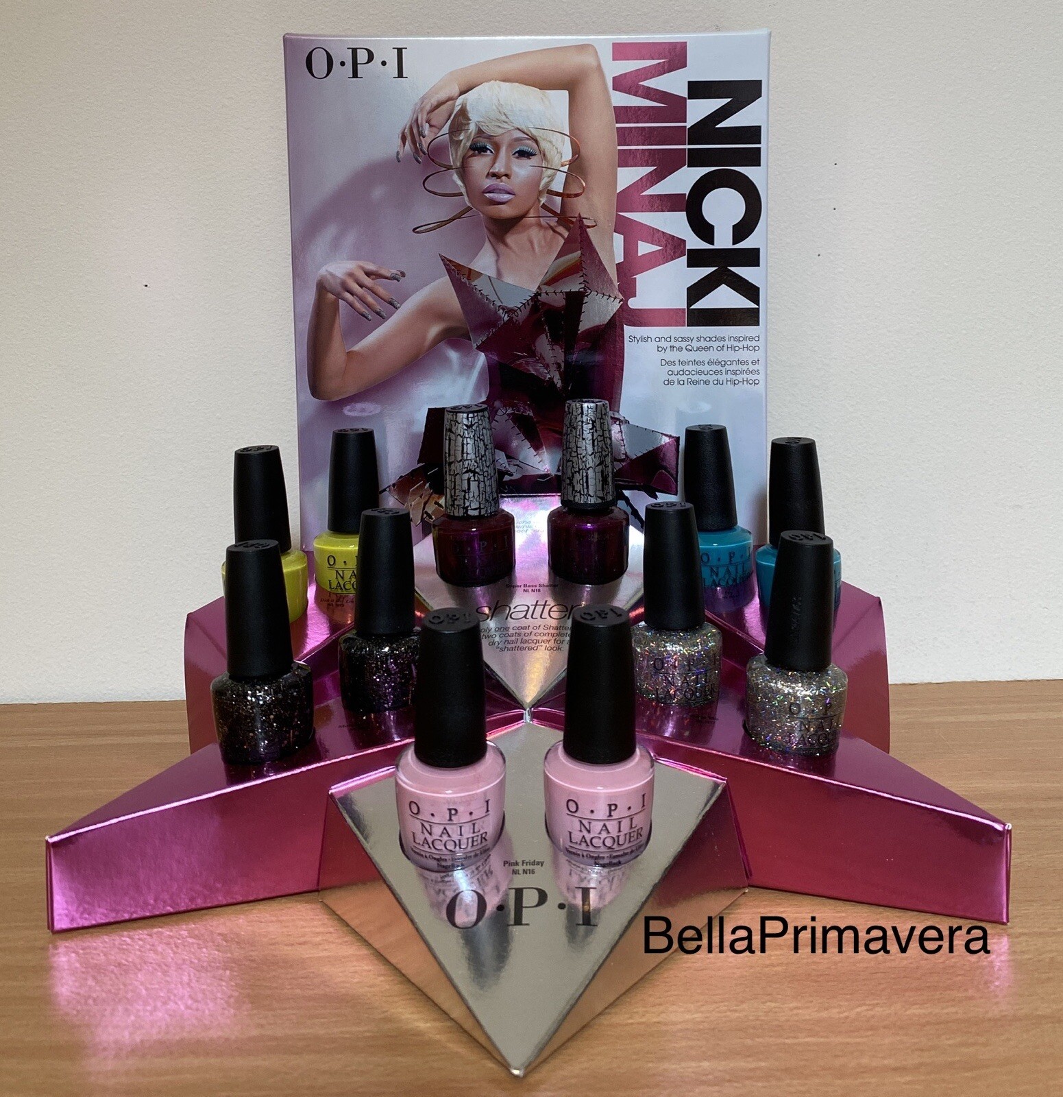 OPI the Nicki Minaj Collection 12 nail polish (6 colors) & counter display