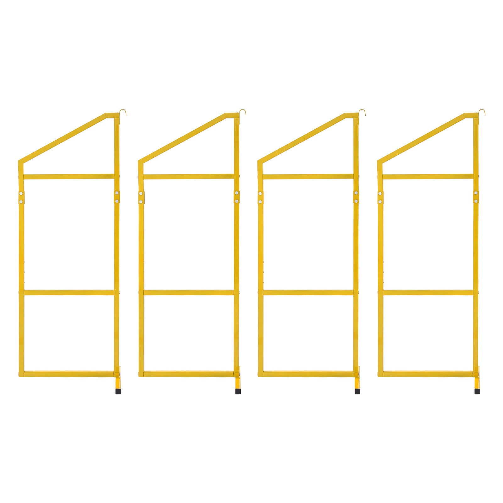 4 Pack Cargo Shipping Container Shelving Shelf Bracket 19″x52″ Universal Yellow
