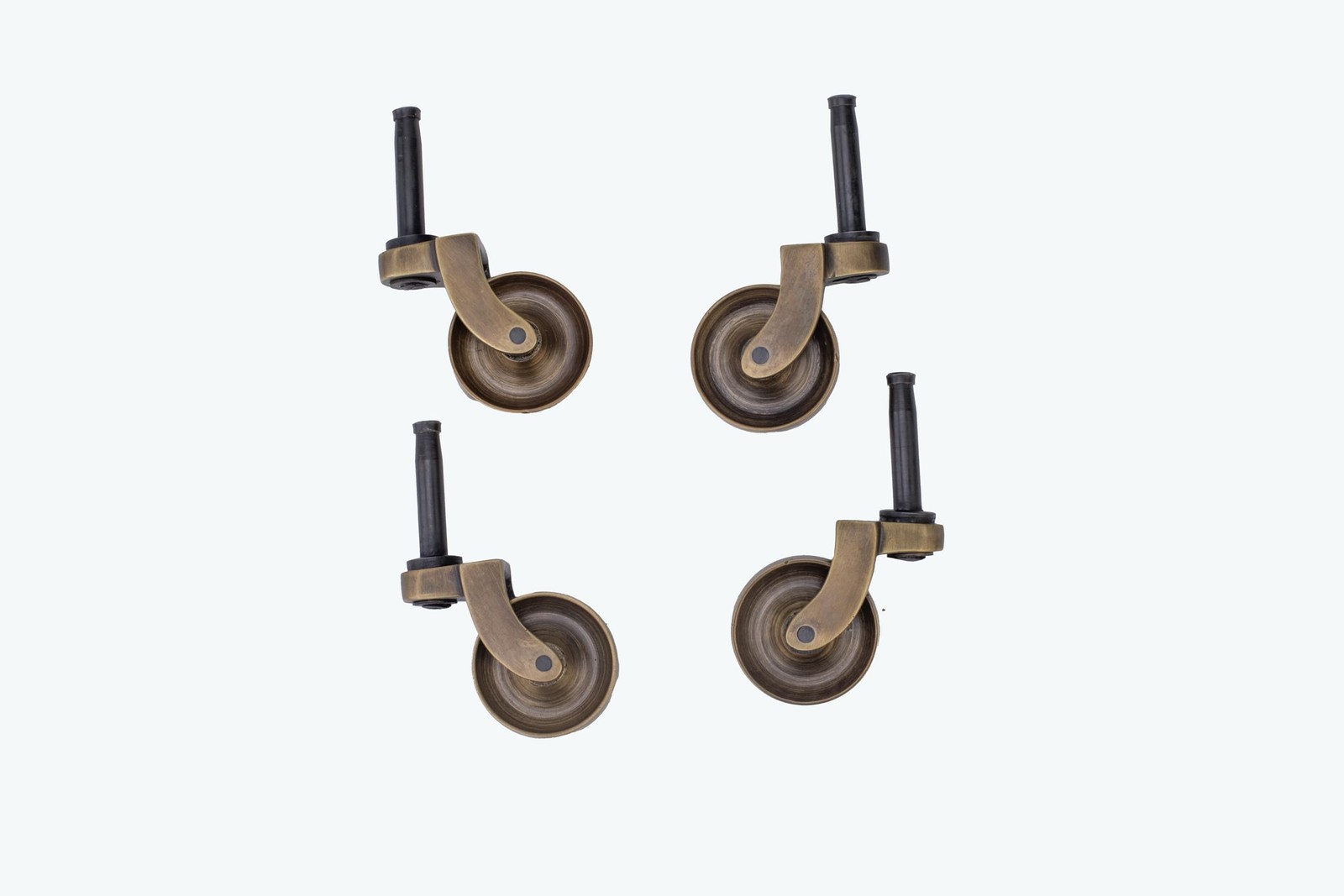 STALLION HARDWARE Antique Brass Caster Wheels 1 3/8Inch Wheel Diameter Heavy-…