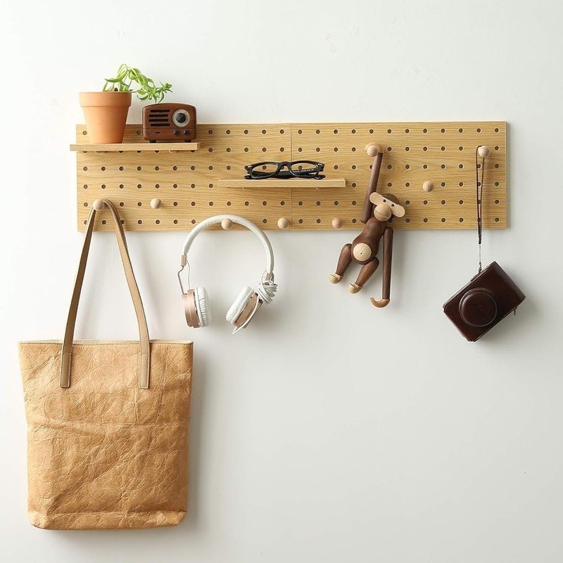 Modular Pegboard Storage Organizer Kit Wall Mount Eco-Friendly Easy Install New