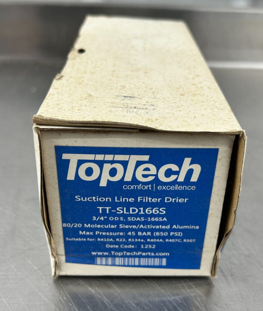 Top Tech Suction Line Filter Drier TT-SLD166S 3/4″ ODS New