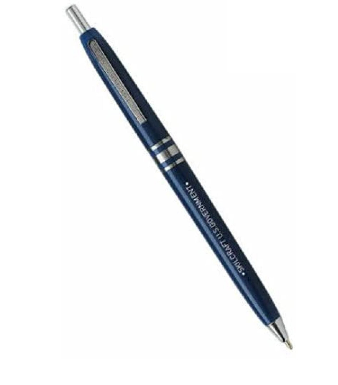 Skilcraft U.S. Government 12 / Box Retractable Medium Ball Point Pens, Blue Ink