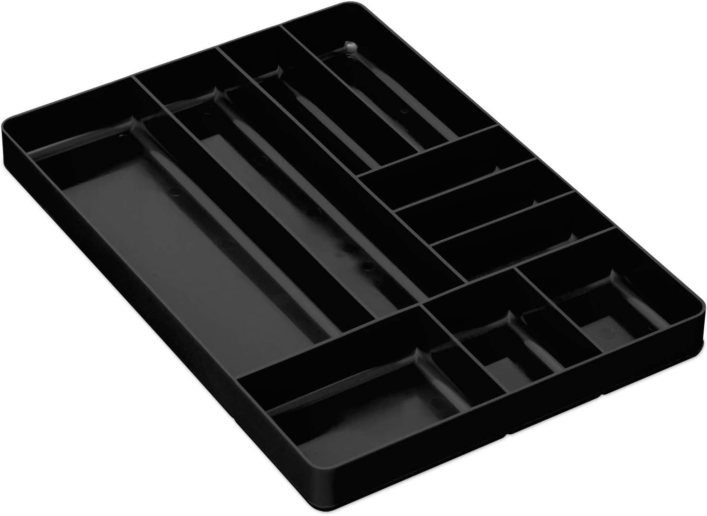 JSP Manufacturing Black Stackable Lightweight 10 Compartment Organizer Tray…