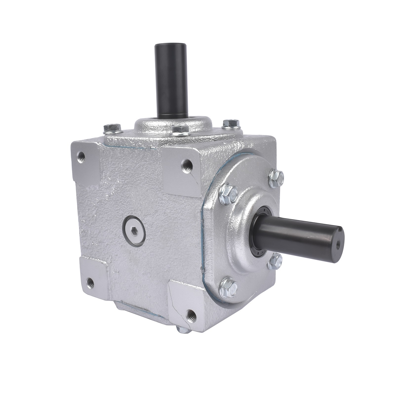 NEW 90 Degree Speed Ratio 1:1 CW/CW Right Angle Bevel Gearbox w/ 2 Keyed Shafts