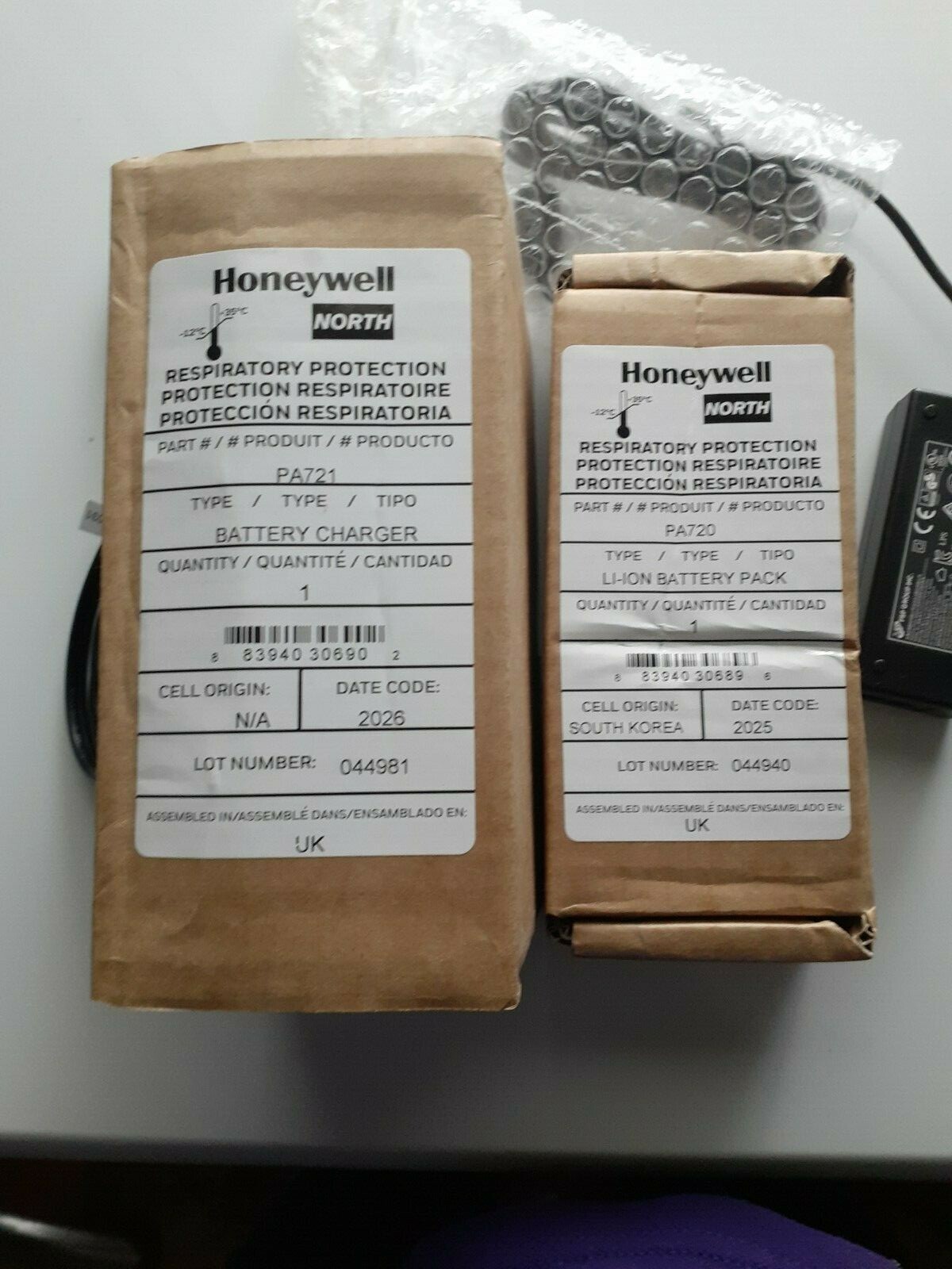 GENUINE HONEYWELL PAPR STARTER KIT, HEPA,DECON PA701HED