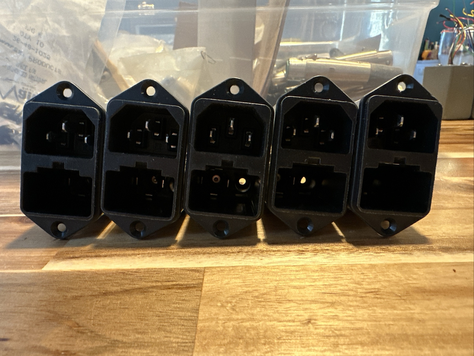 Lot of 5 SCHURTER 4303.5033 IEC Power Inlets