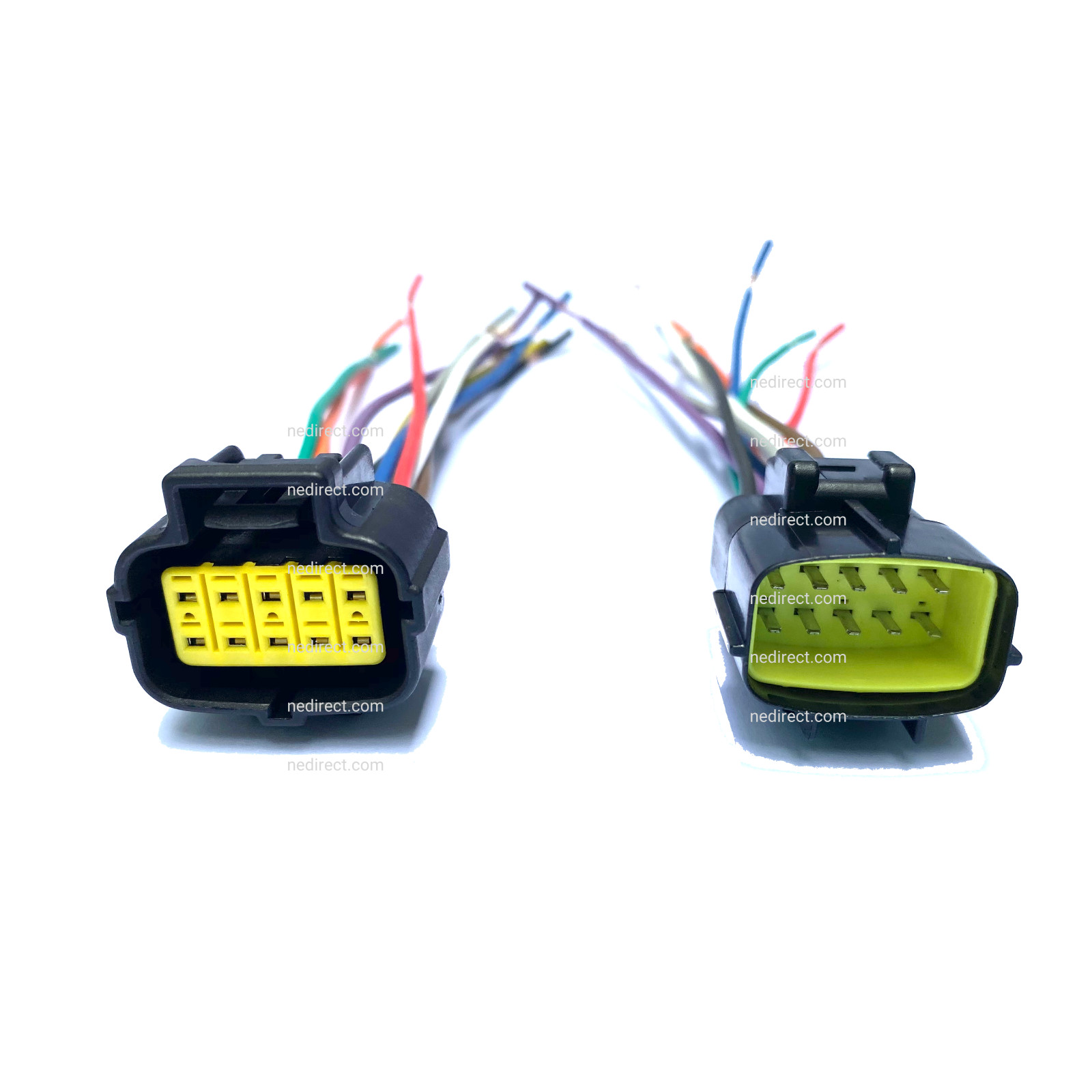 6″ ASSEMBLED WATERPROOF 10 PIN ELECTRICAL 1.8MM AWG WIRE CONNECTOR PLUG
