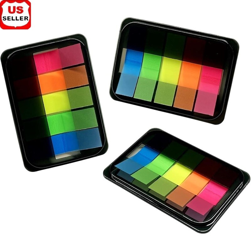 300PCS Sticky Index Tabs Transparent Page Markers Notes Annotation Labels Flags