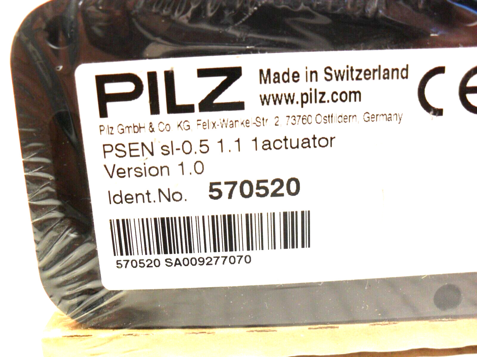 Pilz PSEN SL-0.5 1.1 Actuator – 570520 – Factory Sealed – USA SELLER