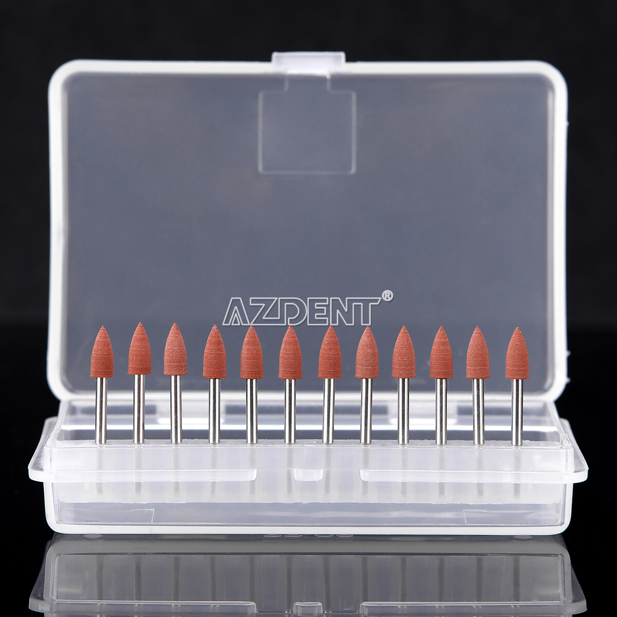 Dental 12pcs/kit Brownie Polishers Friction Grip FG Burs Mini Points 1.6mm 0413