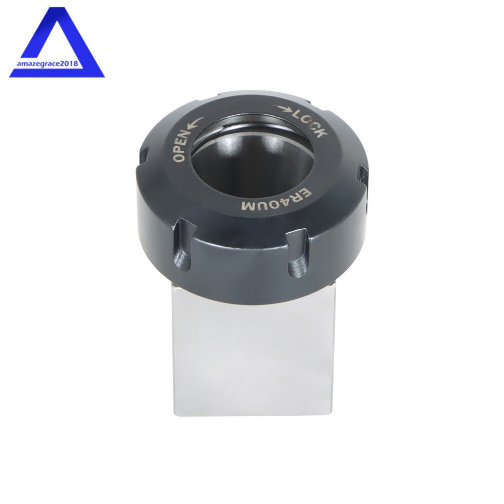 ER40 Hex + ER40 Square Collet Block Chuck Holder for CNC Lathe Engraving Machine
