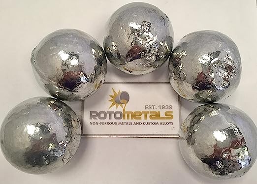 Zinc Balls (5 pounds | 99.9+% Pure) Raw Zinc Metal by RotoMetals
