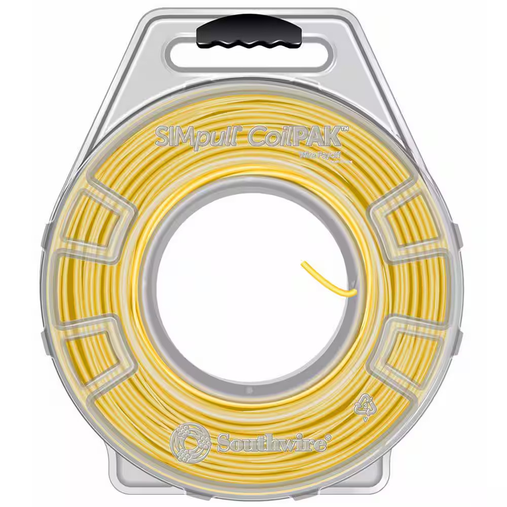 1000 Ft. Yellow 12/1 STR CU Mini Coilpak Simpull THHN Wire