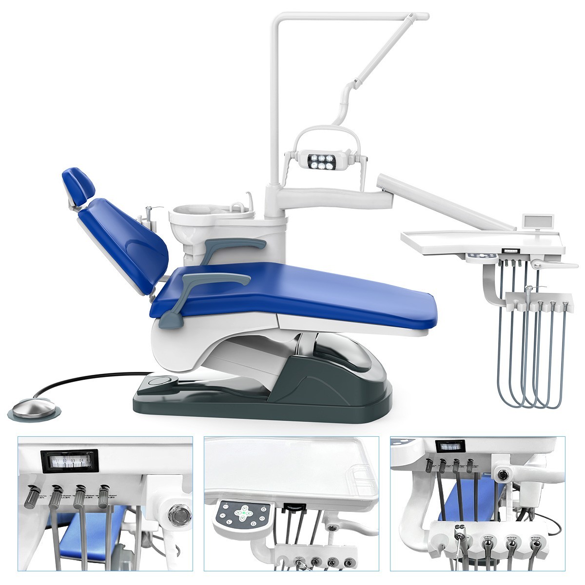 Dental Unit Surgery Chair Computer Controlled DC Motor&Stool TJ2688-A1 110V
