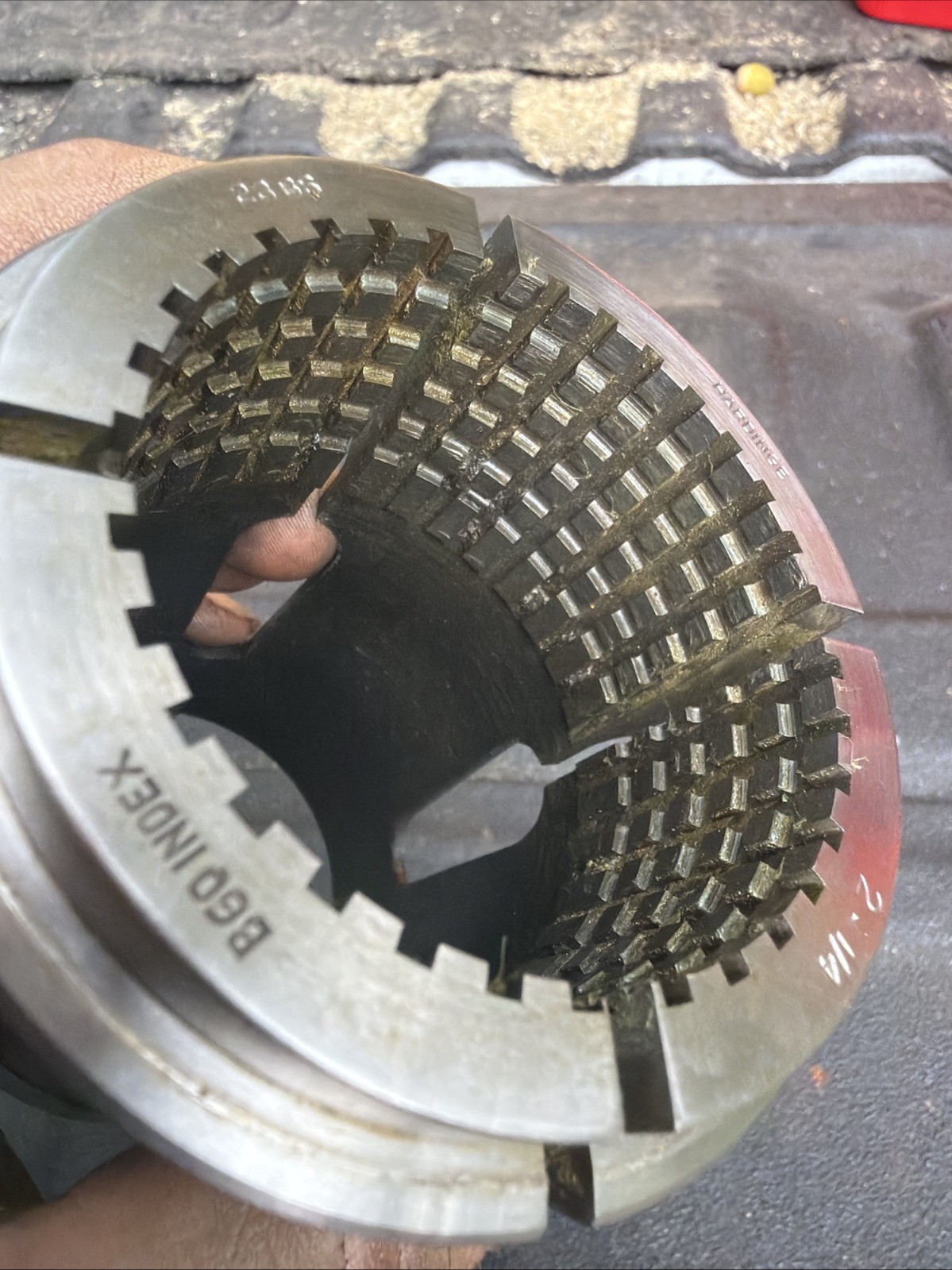 Hardinge 2-1/4” B60 Index 23 B&S Brown Sharpe Round Collet Serrated Teeth