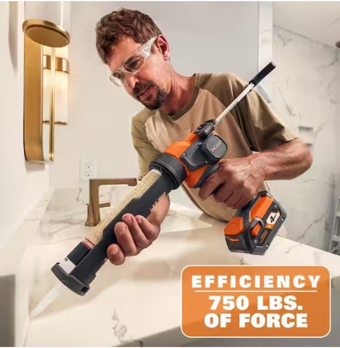 RIDGID 18V Caulk & Adhesive Gun R84044B Tool Only NEW SEALED