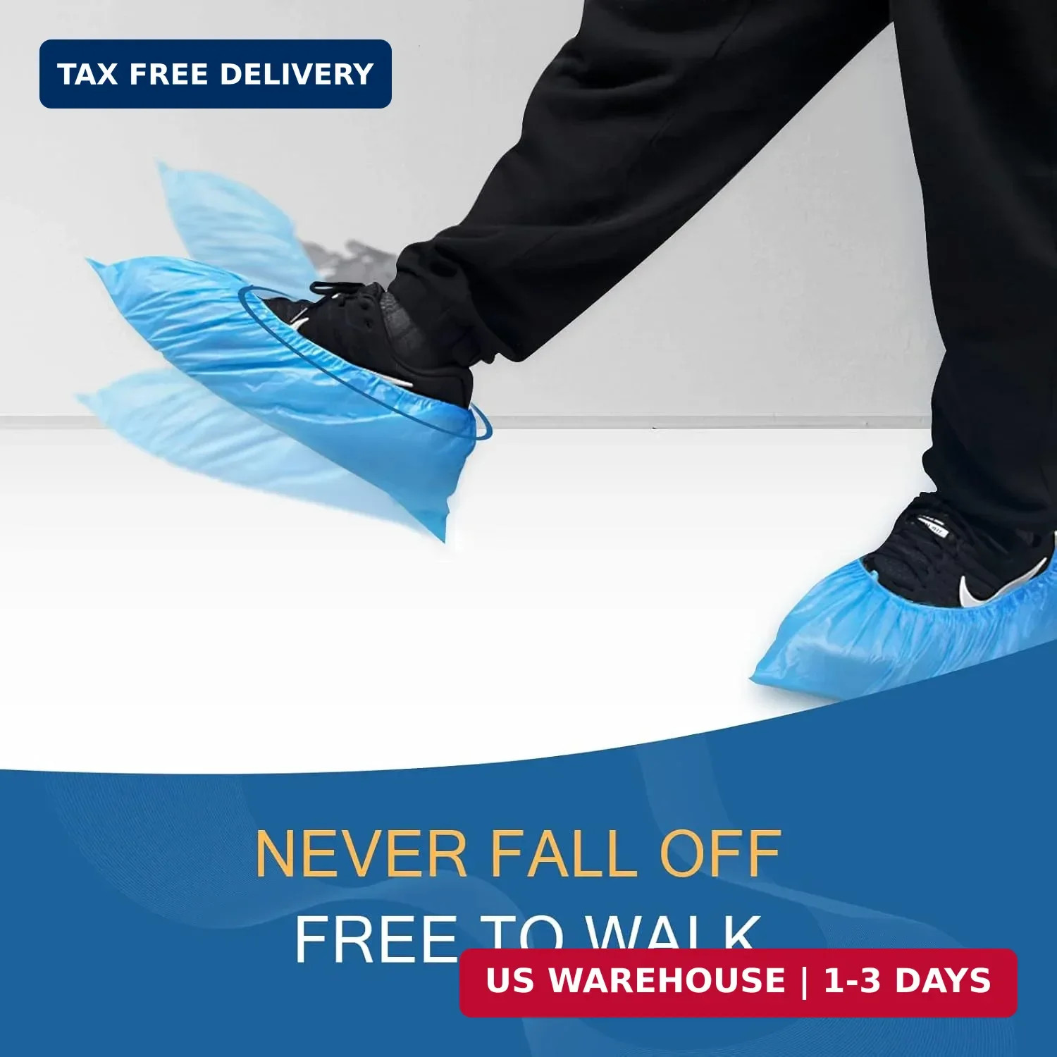 Hitituto Shoe Covers Disposable Non-slip for Indoors -200 Pieces (100 Pairs) Wat