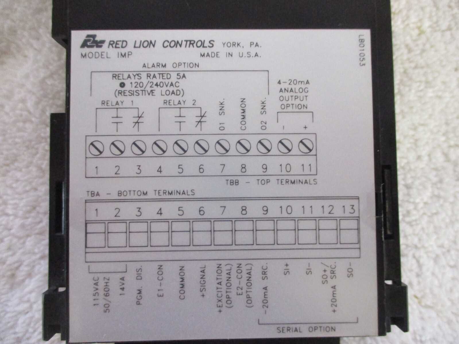 Red Lion Controls Intelligent Process Meter IMP23107