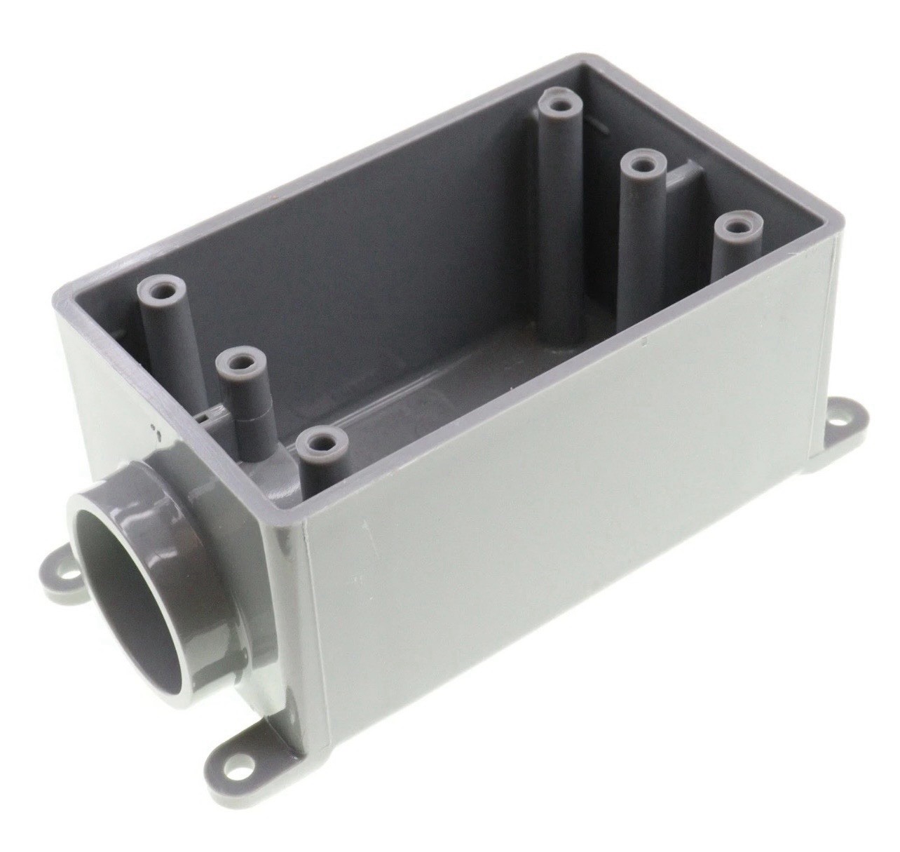 CARLON E980FFN WEATHERPROOF PVC ELECTRICAL FSE BOX, NON-METALLIC, 1-GANG, 1″ KO