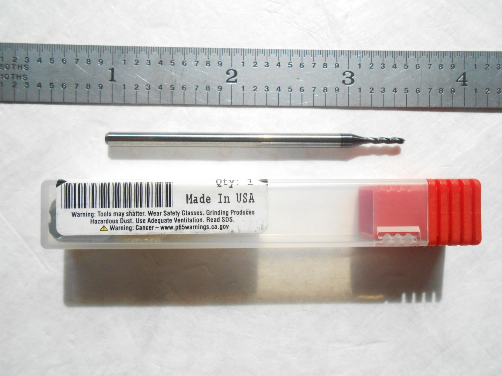 NEW ACCUPRO USA .060″ CUT DIA X .312″ LOC X 2-1/2″ L 3FL CC CARBIDE BALL ENDMILL